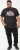 D555 LORNE Motor Bike Splatter Printed Crew Neck T-Shirt Washed Black - T-shirts - T-shirts Homme Grande Taille