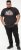 D555 LORNE Motor Bike Splatter Printed Crew Neck T-Shirt Washed Black - T-shirts - T-shirts Homme Grande Taille