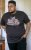 D555 LORNE Motor Bike Splatter Printed Crew Neck T-Shirt Washed Black - T-shirts - T-shirts Homme Grande Taille