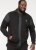 D555 DEAN Couture Zip Through Hoody With Woven Contrast Fabric Trim Black - Sweatshirts & hoodies - Sweatshirts/Hoodies grande taille homme