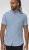 D555 Falmouth 1 Linen Mix Short Sleeve Shirt With Button Down Blue - Chemises - Chemises Grandes Tailles Hommes