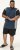 D555 Neath Cut And Sew Crew Neck T-Shirt Denim - T-shirts - T-shirts Homme Grande Taille