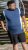 D555 Neath Cut And Sew Crew Neck T-Shirt Denim - T-shirts - T-shirts Homme Grande Taille
