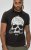D555 Hucknall Skull Monochrome Printed Crew Neck T-shirt Washed Black - T-shirts - T-shirts Homme Grande Taille