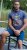 D555 Stockport Multi Coloured Guitar Printed T-Shirt Denim - T-shirts - T-shirts Homme Grande Taille