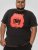 D555 Uxbridge Official ACDC Band Printed Crew Neck T-Shirt Washed Black - T-shirts - T-shirts Homme Grande Taille