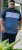 D555 Leeds Cut And Sew Polo With Jacquard Collar And Cuffs Navy - Polos - Polos homme grande taille