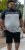 D555 Tipton Stripe Jacquard Short Sleeve Polo Navy - Polos - Polos homme grande taille