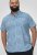 D555 Torquay AOP Short Sleeve Button Down Collar Shirt Blue Wave - Chemises - Chemises Grandes Tailles Hommes