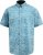 D555 Torquay AOP Short Sleeve Button Down Collar Shirt Blue Wave - Chemises - Chemises Grandes Tailles Hommes