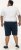 D555 Spalding Elasticated Waist Interlock Shorts Navy - Pantalons/shorts de survêtement - Survêtement/jogging grandes tailles