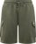D555 Wigan 1 Elasticated Waist Fleece Cargo Shorts Khaki - Pantalons/shorts de survêtement - Survêtement/jogging grandes tailles
