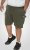 D555 Wigan 1 Elasticated Waist Fleece Cargo Shorts Khaki - Pantalons/shorts de survêtement - Survêtement/jogging grandes tailles