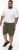 D555 Wigan 1 Elasticated Waist Fleece Cargo Shorts Khaki - Pantalons/shorts de survêtement - Survêtement/jogging grandes tailles