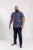 D555 Grant Polo Shirt Denim Blue - Polos - Polos homme grande taille