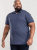 D555 Grant Polo Shirt Denim Blue - Polos - Polos homme grande taille