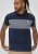 D555 Swansea Cut And Sew Crew Neck T-Shirt Navy - T-shirts - T-shirts Homme Grande Taille