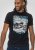 D555 Knowle Detroit Motor Bike Printed Crew Neck T-Shirt Navy - T-shirts - T-shirts Homme Grande Taille
