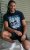 D555 Knowle Detroit Motor Bike Printed Crew Neck T-Shirt Navy - T-shirts - T-shirts Homme Grande Taille