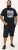 D555 Knowle Detroit Motor Bike Printed Crew Neck T-Shirt Navy - T-shirts - T-shirts Homme Grande Taille