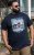 D555 Knowle Detroit Motor Bike Printed Crew Neck T-Shirt Navy - T-shirts - T-shirts Homme Grande Taille