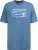 D555 Cardiff Surfer And Waves Printed Crew Neck T-shirt Denim Marl - T-shirts - T-shirts Homme Grande Taille