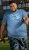 D555 Cardiff Surfer And Waves Printed Crew Neck T-shirt Denim Marl - T-shirts - T-shirts Homme Grande Taille