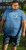 D555 Cardiff Surfer And Waves Printed Crew Neck T-shirt Denim Marl - T-shirts - T-shirts Homme Grande Taille