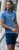 D555 Cardiff Surfer And Waves Printed Crew Neck T-shirt Denim Marl - T-shirts - T-shirts Homme Grande Taille