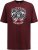D555 Loughborough Official Gas Monkey Crew Neck T-Shirt Burgundy Black Twist - T-shirts - T-shirts Homme Grande Taille