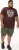 D555 Loughborough Official Gas Monkey Crew Neck T-Shirt Burgundy Black Twist - T-shirts - T-shirts Homme Grande Taille