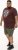 D555 Loughborough Official Gas Monkey Crew Neck T-Shirt Burgundy Black Twist - T-shirts - T-shirts Homme Grande Taille