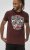 D555 Loughborough Official Gas Monkey Crew Neck T-Shirt Burgundy Black Twist - T-shirts - T-shirts Homme Grande Taille