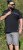 D555 Stafford Cut And Sew Embroidery Stripe Short Sleeve Polo Black - Polos - Polos homme grande taille
