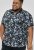 D555 Halifax AOP Hawaiian Print Short Sleeve Polo Blue - T-shirts - T-shirts Homme Grande Taille