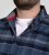 D555 Shrewsbury Long Sleeve with Chest Pocket Blue/Navy Check TALL SIZES - VÊTEMENTS HOMME MT-6XLT - Vêtements Tall Homme