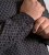 D555 Sheffield Long Sleeve AOP Micro Gold Shirt Navy - Chemises - Chemises Grandes Tailles Hommes
