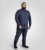 D555 Middlesbrough Long Sleeve AOP Micro Blue Shirt Navy TALL SIZE - Chemises - Chemises Grandes Tailles Hommes