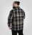 D555 Falkirk Long Sleeve Heavy Shacket Overshirt Black/Grey TALL SIZES - Chemises - Chemises Grandes Tailles Hommes