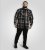 D555 Falkirk Long Sleeve Heavy Shacket Overshirt Black/Grey TALL SIZES - Chemises - Chemises Grandes Tailles Hommes