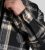 D555 Falkirk Long Sleeve Heavy Shacket Overshirt Black/Grey TALL SIZES - Chemises - Chemises Grandes Tailles Hommes