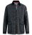 D555 Harborough Quilted Jacket with Corduroy Collar Black - Vestes - Vestes homme grandes tailles