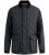 D555 Harborough Quilted Jacket with Corduroy Collar Black - Vestes - Vestes homme grandes tailles