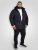 D555 Workington Veste Matelassée À Capuche Avec Doublure Sherpa Bleu Marine - Vestes - Vestes homme grandes tailles