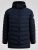 D555 Workington Veste Matelassée À Capuche Avec Doublure Sherpa Bleu Marine - Vestes - Vestes homme grandes tailles