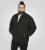 D555 Epsom Harrington Jacket with Zip Through Collared Melton Black - Vestes - Vestes homme grandes tailles
