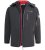 D555 Fretwell Padded Softshell Jacket with Detachable Hood Black - Vestes - Vestes homme grandes tailles