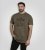 D555 Stockton Gorilla Playing Drums Crew Neck T-Shirt Khaki - T-shirts - T-shirts Homme Grande Taille