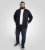 D555 Johnson Zip Through Fleece Sweatshirt with Chest Embroidery Navy - Sweatshirts & Hoodies - Sweatshirts/Hoodies grande taille homme