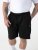 D555 Robinson 1 Short Fleece Cargo avec Taille Élastique Noir - Pantalons/shorts de survêtement - Survêtement/jogging grandes tailles